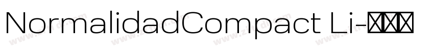 NormalidadCompact Li字体转换